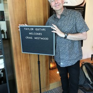 A warm welcome from Taylor Guitars - pic: Pete Bennett