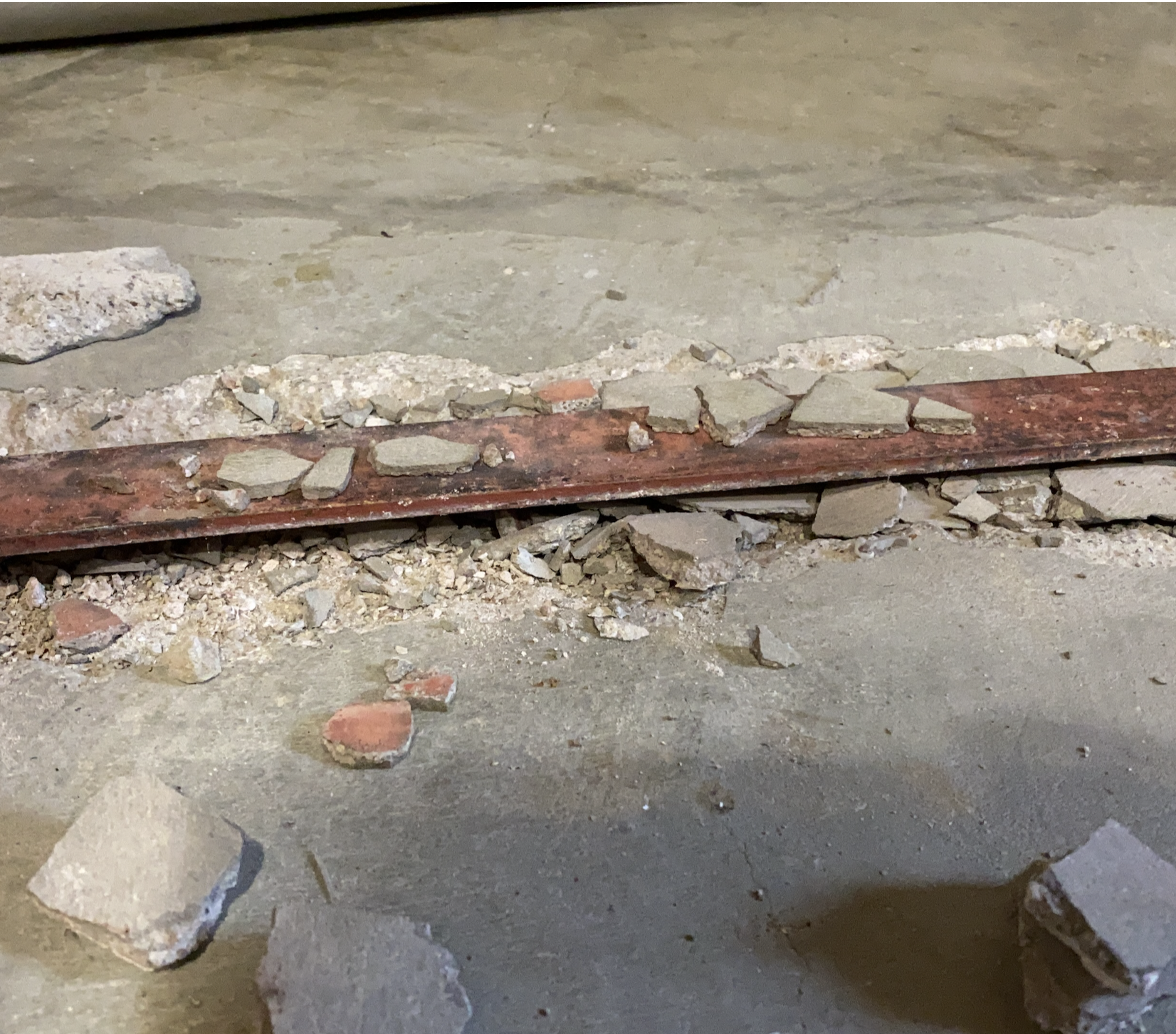 Structural bar lifting up the flooring!