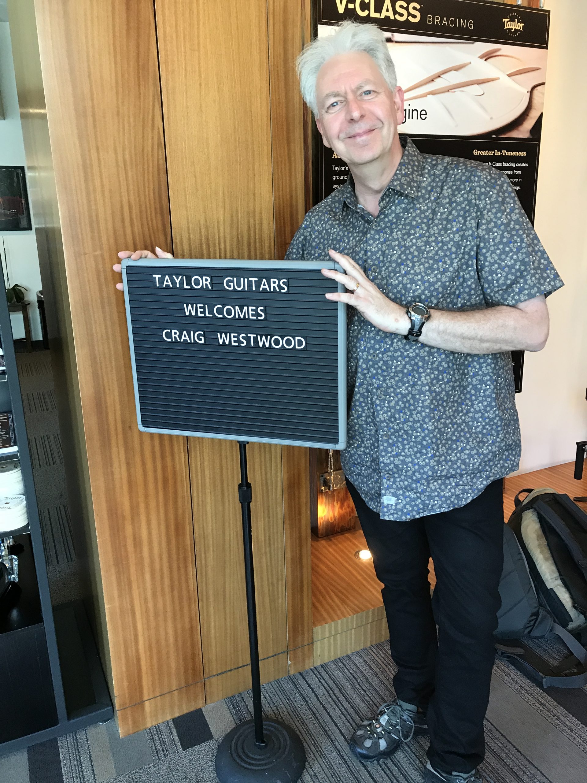 Craig at Taylor Guitars, El Cajon